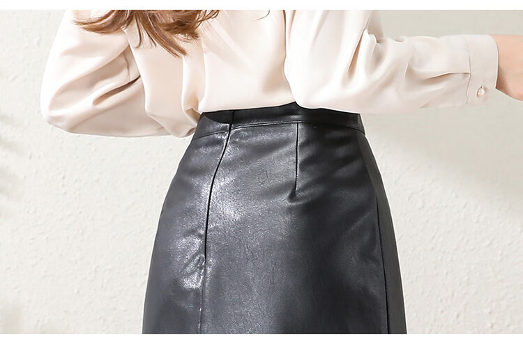 Dme Sweet And Cool Street Style A-Line Skirt with High Waist, Casual Versatile Bodycon Skirt, Black, Size 29 10