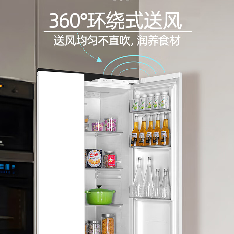海尔【2024年新品】海尔冰箱双开门对开门大容量新一级能效双变频双循环风冷无霜黑金净味除菌家用冰箱 620升【冰雪白】BCD-620WGHSSEDWV