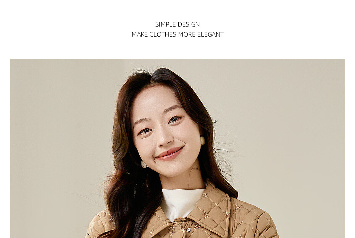 PinCai Women's Cotton Jacket Fashion Woven Design Lapel Thickened Lightweight Winter Coat P144M1003 22
