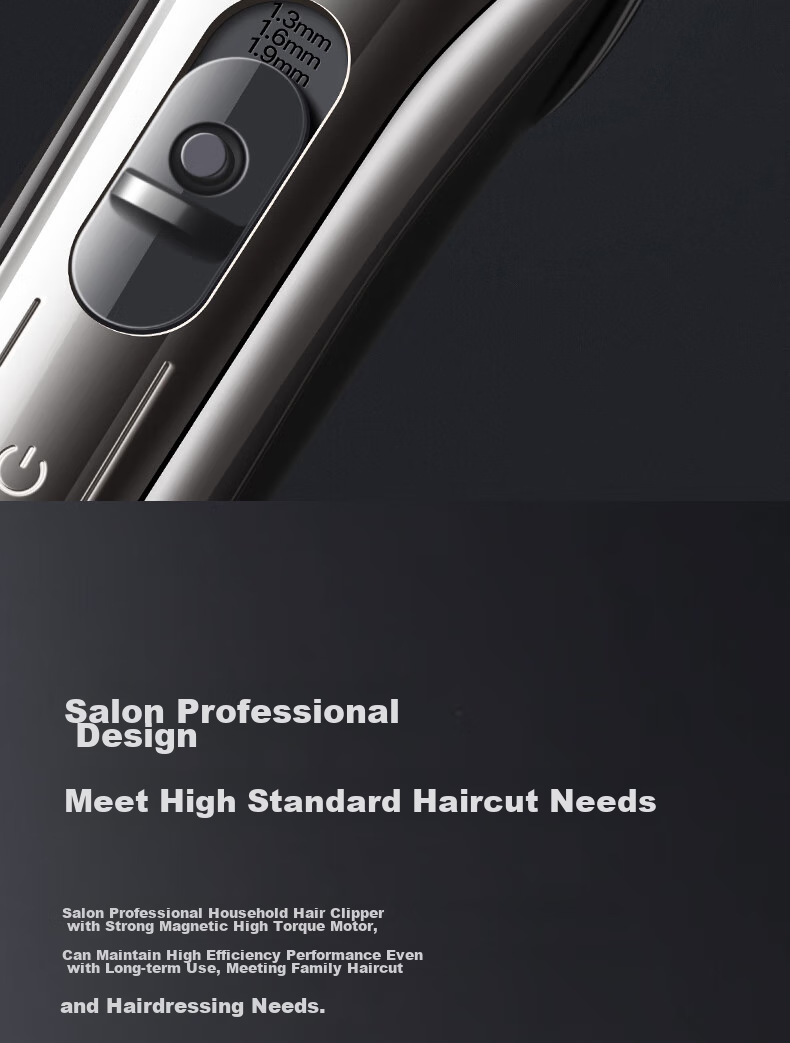 AUX Hair Clipper, Electric Trimmer for Children's Home Use, Professional Hair Cutting Scissors, Self-Haircut Tool, Hair Cutting Device with Complete Set of Hairdressing Tools [Standard Configuration + Double Scissors] 6