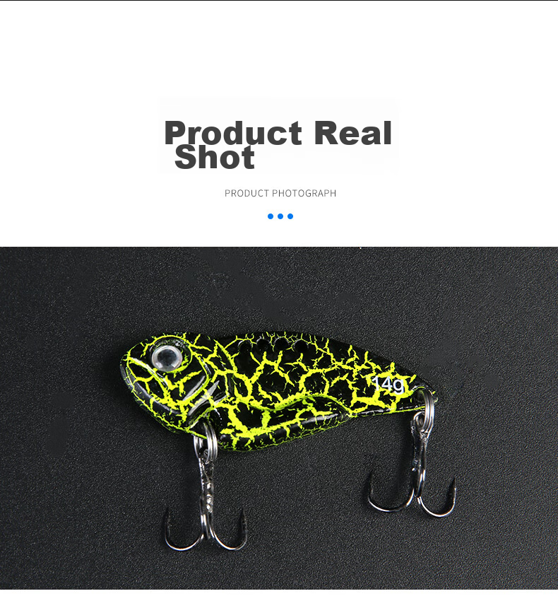 Xionghuo Lure VIB Metal Bait Full Swimming Layer 10g Small Iron Plate for Freshwater Bass And Catfish Artificial Bait 9