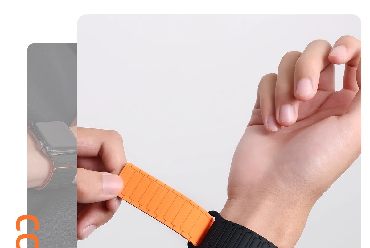 Watchbond Compatible with Apple S12 Watch Band, IWatch S11/s10/9/8 Strap, Upgraded Silicone Magnetic Loop, Ultra4/3/2 Watch Band, 49mm Men's Starlight Strap 34