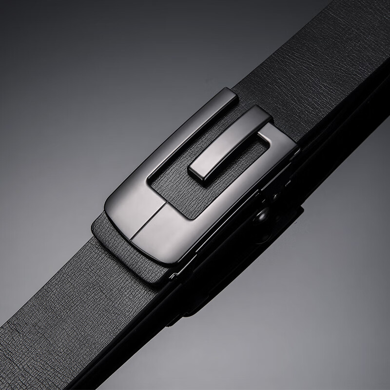 GOLF Men's Belt, Durable Cowhide, Automatic Buckle, Business Casual Jeans Belt, Gift Box Packaging, Present for Boyfriend