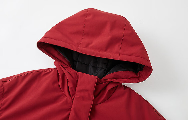 Dme [Black Technology Triple-Protection Battle Robe] Winter Outdoor Lightweight Sports Cotton Jacket with Hood, Elastic Waistband, Color-Block Women's Cotton Coat 17