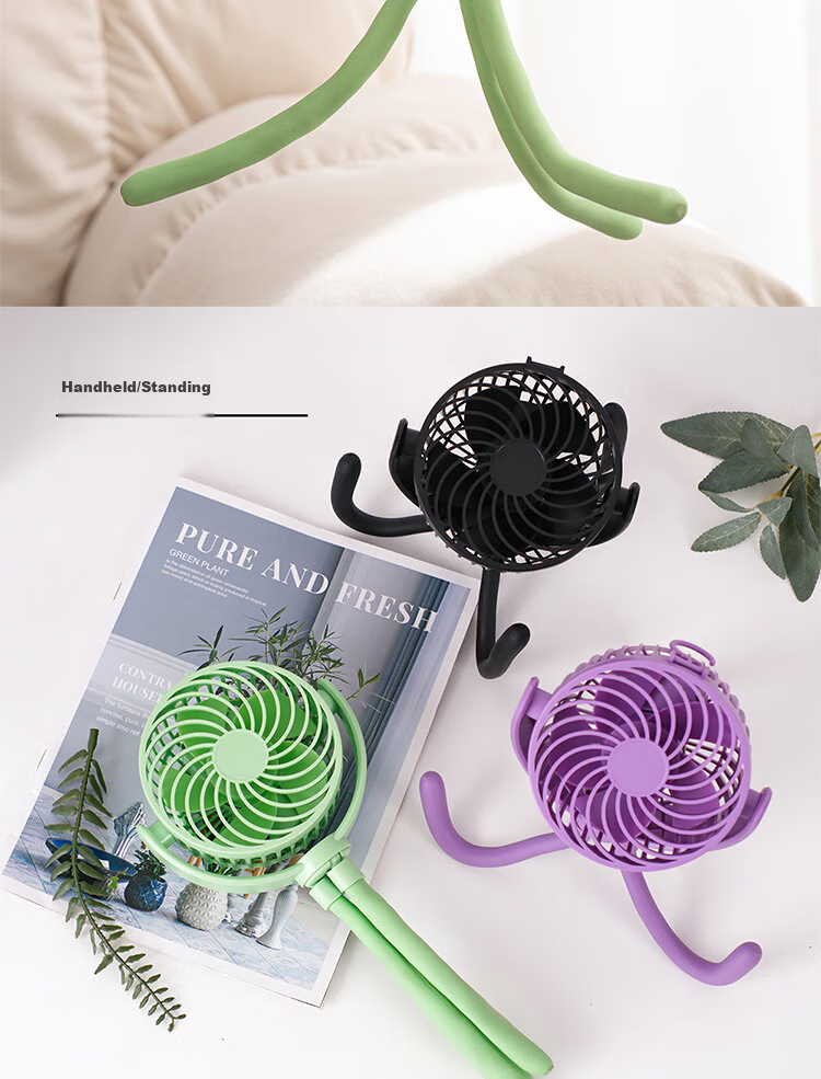 WeWarm Mini Handheld Fan Portable Rechargeable High-Speed DC Energy-Saving Outdoor Small Fan Long Battery Life FN1041W 3