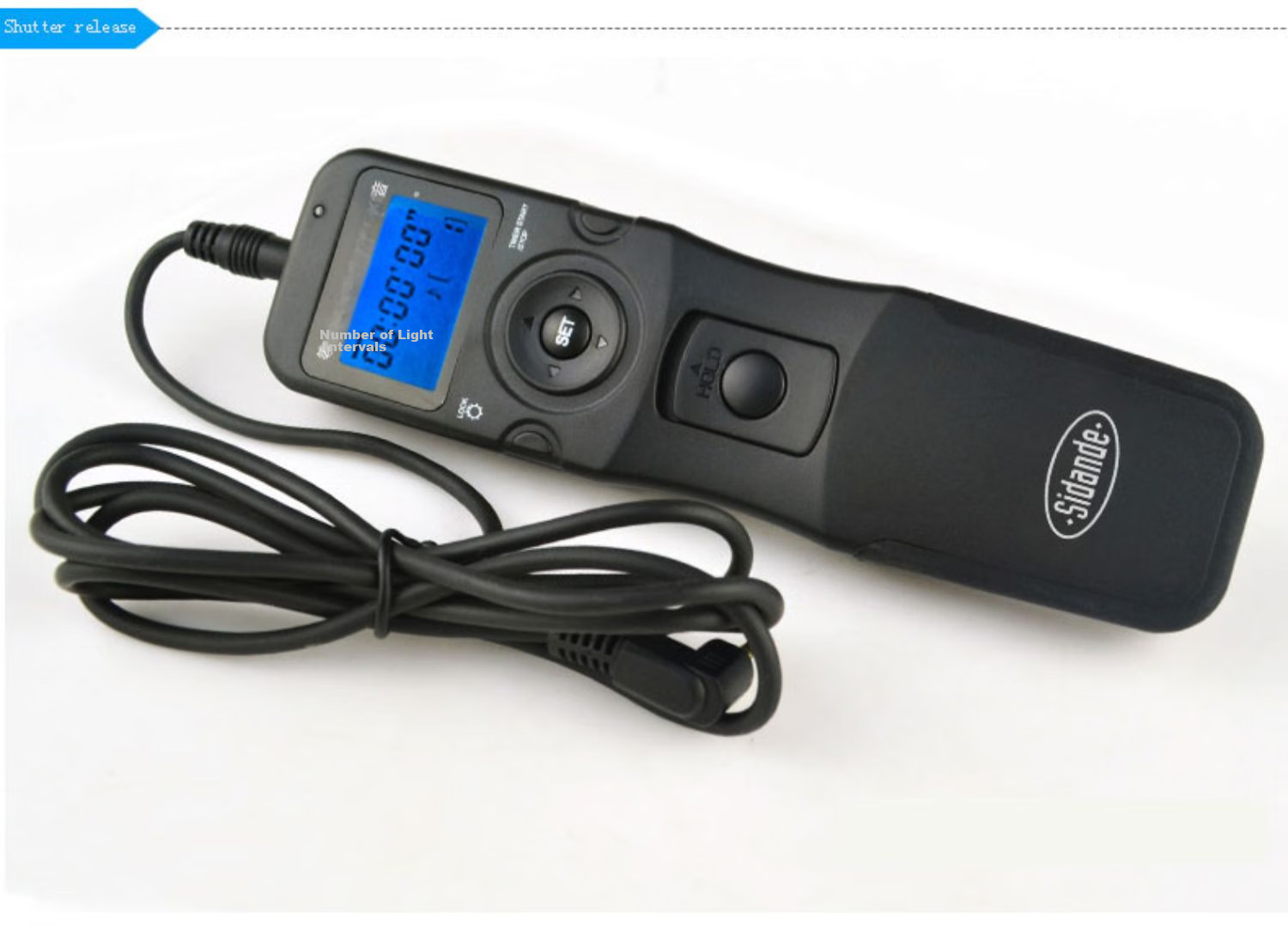 Sidande 7100N1 Timer Cable, DSLR Camera Remote Control, Delay Photography Anti-Shake, Suitable for Nikon D850, D810, D800, D700, D500, D300, D3 18