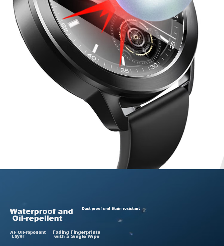 ESCASE [Three-Piece Deluxe Set] Xiaomi Watch S4 Protective Film, Watch S3 Tempered Glass Screen Protector, Full Coverage, HD Clear, Shatterproof, Fingerprint-Resistant Protective Film for 46mm Watch Face 10