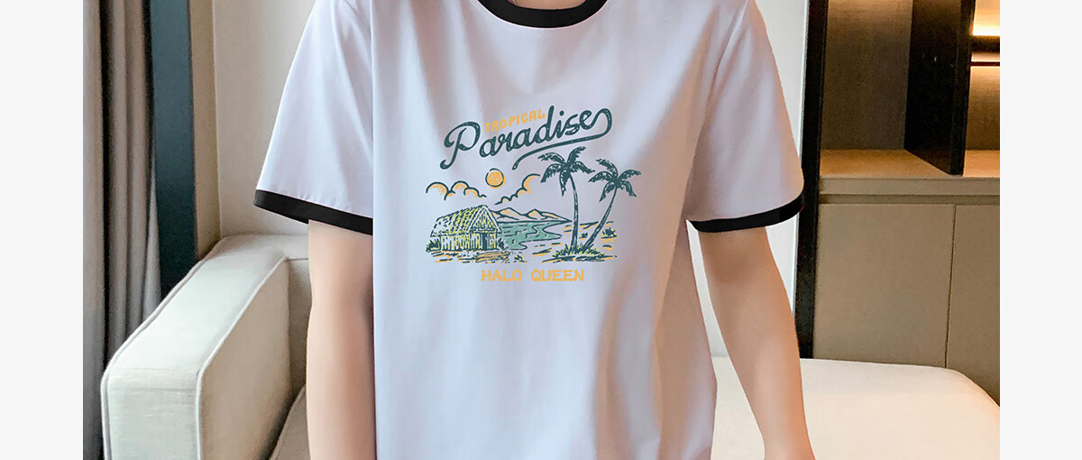 Halo Queen Long-Sleeve T-Shirt for Women, Spring And Autumn Round Neck Shell Cute Casual Versatile Base Shirt Top New Product H143T2020 33