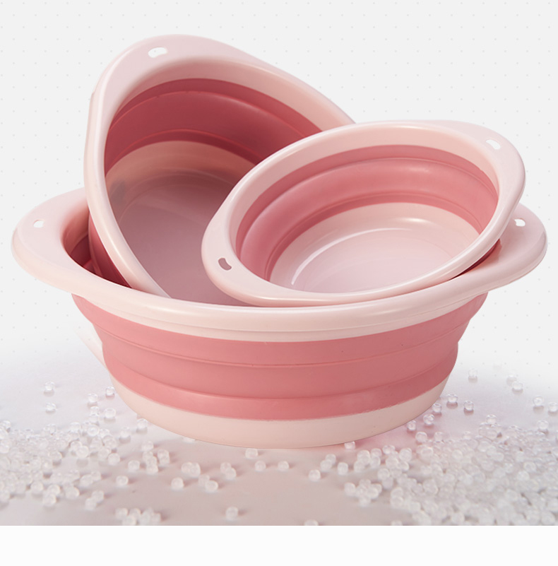 Dipuer Foldable Basin Set of Three Portable Washbasin Adult Basin for Washing Underwear And Clothes Student Dormitory Collapsible Basi 2