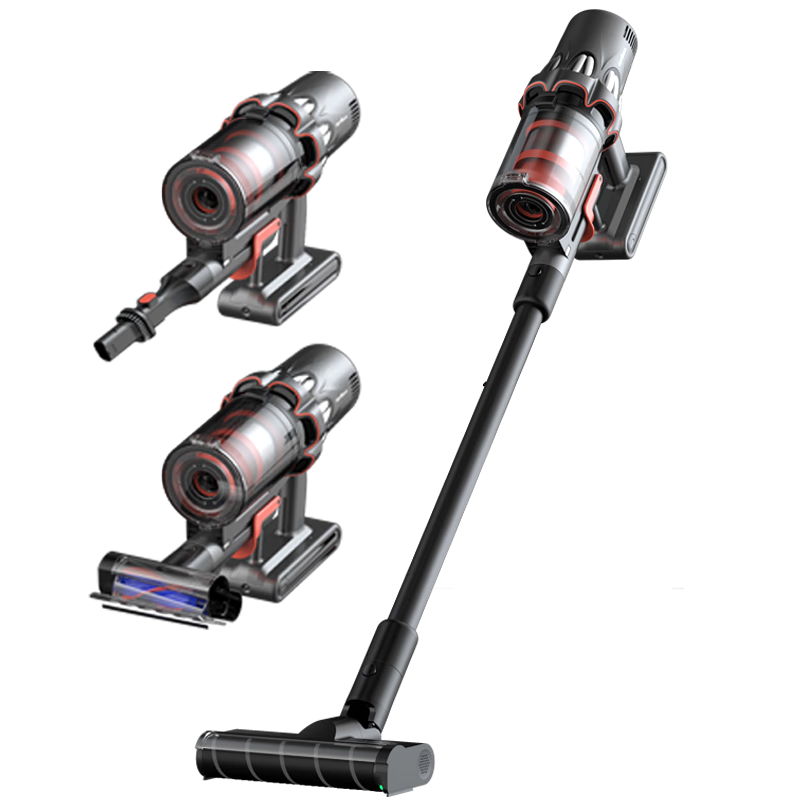 Deerma [Same Price As 618], Cordless Vacuum Cleaner T50, Green Light Dust Indicator, 270AW High Suction Power, Car-Mounted All-In Mite Remover, 90min Long Battery Life, Suitable for Pets And Home Use