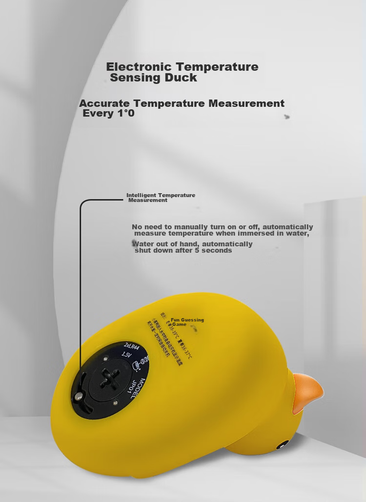 Bangbangzhu Baby Bath Button Battery Water Temperature Meter with Anti-Scalding Reminder, Bath Water Temperature Tester And Burn Prevention, Little Yellow Duck 4