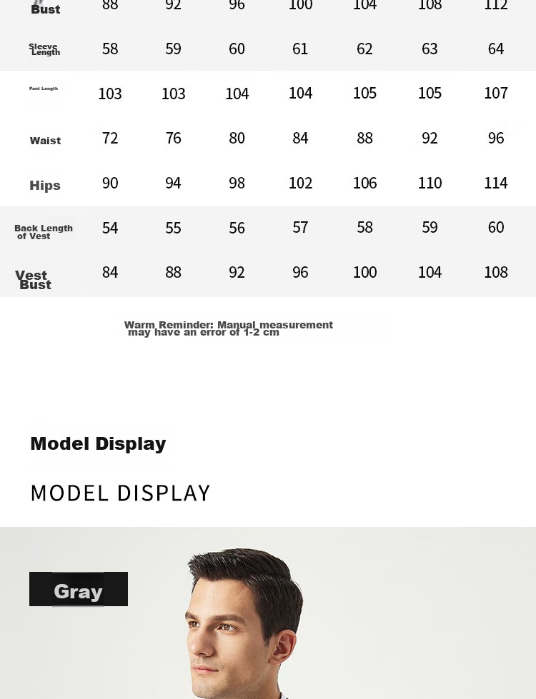 FIRS Men's Suit Set, Slim Fit Professional Formal Wear, Business Attire for Grooms, Wedding Attire for Me 10