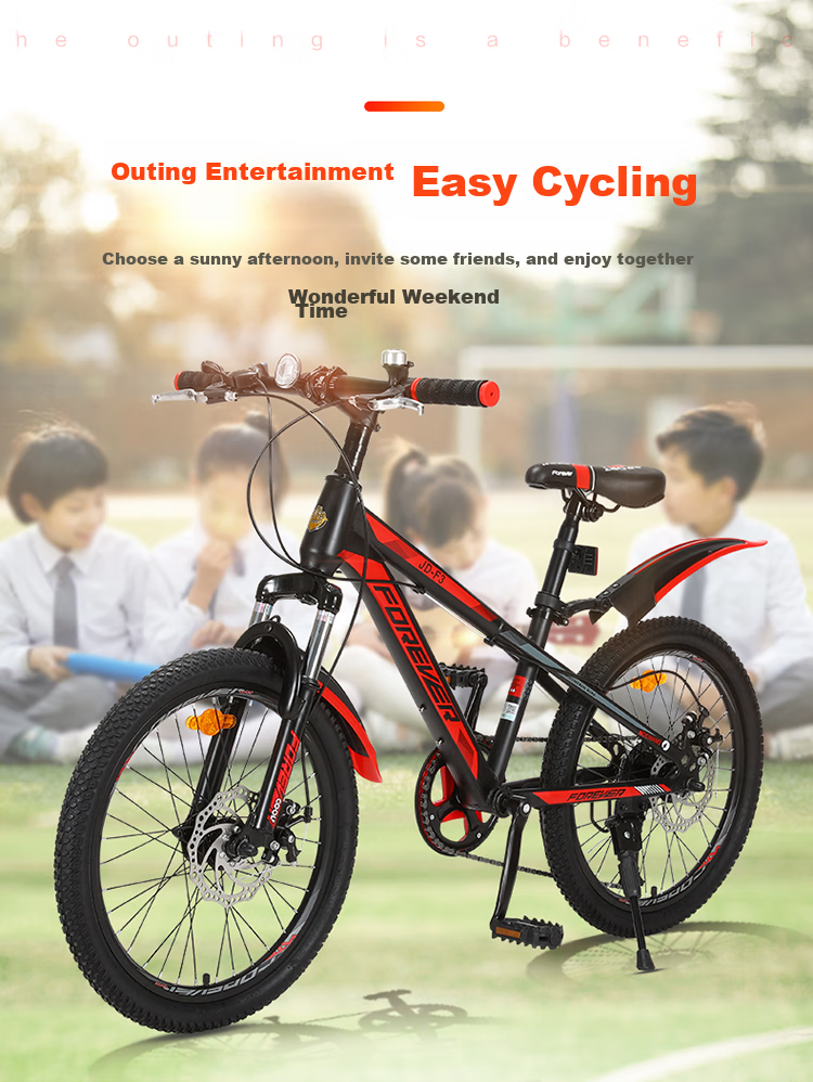FOREVER Children's Bicycle for Ages 6-12, Mountain Bike with 7-Speed Gears, Boys And Girls' Bike, Elementary School Student Bicycle, 22-Inch Pink 5