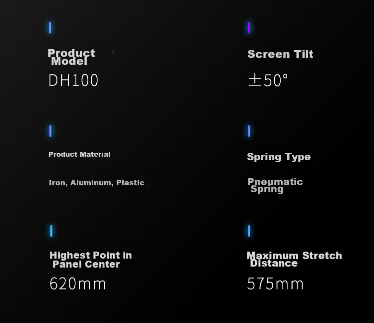 KALOC Monitor Stand, Monitor Arm, Mechanical Arm Display Stand, Computer Stand, Monitor Suspension Arm Bracket, Inverted Monitor Stand, Computer Desk Bracket DH100 17