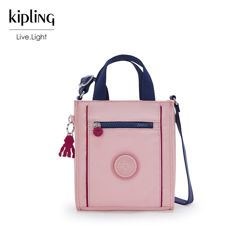 Kipling Fashion Fresh Classic Shoulder Bag Crossbody Bag ASYA Pink And Royal Blue Patchwork Women's Birthday Gift