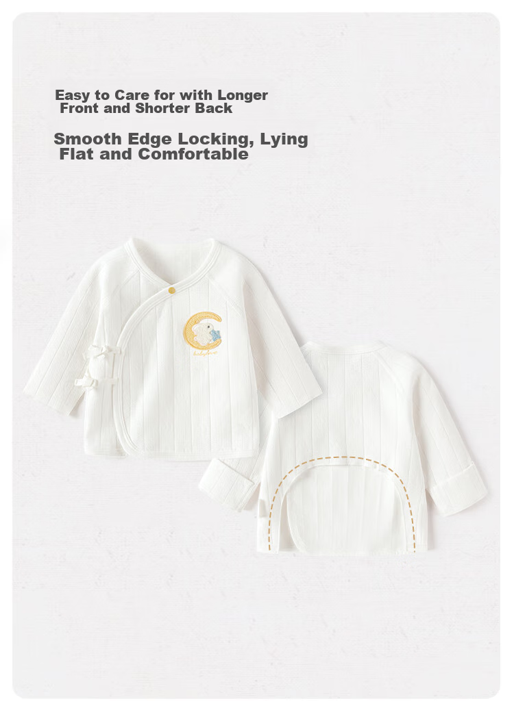 Babylove Infant Half-Back Shirt Spring And Autumn Style, Newborn Clothes, Baby Top, Newborn Monk Robe, 0-3 Months 6