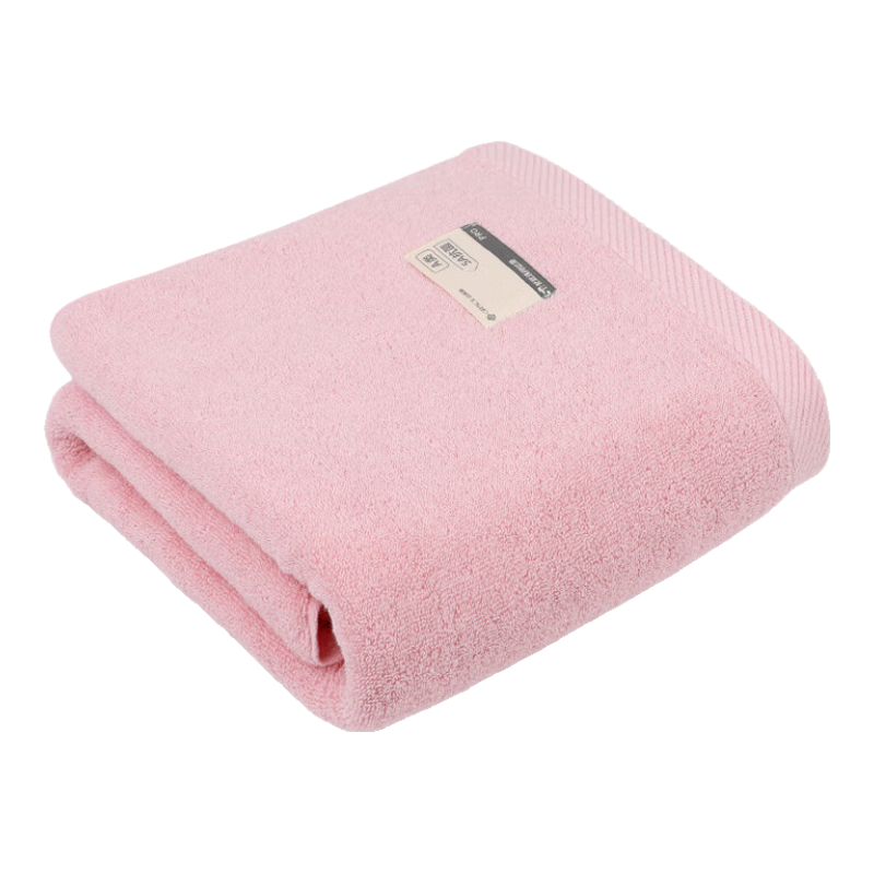 Grace 5A Antibacterial PRO Thick Pure Cotton Bath Towel for Men And Women, Heavyweight Shower Towel, Absorbent Quick-Drying Wrap Towel, Pink, 450g