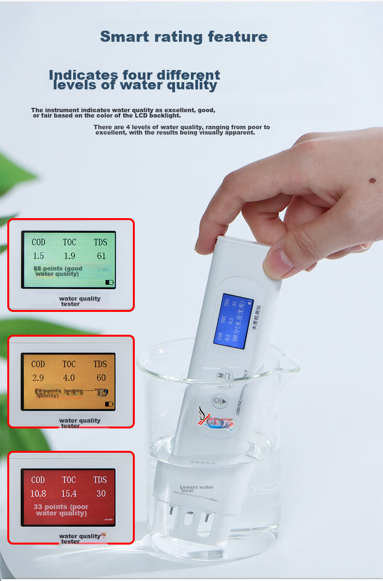 YHT High-Precision Water Quality Tester YHT310 Pen-Type Household Pure Tap Water TDS Conductivity Meter Test Pe 6