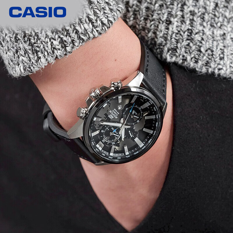 CASIO Men's Watch, EDIFICE Earth Heart Quartz Exam Japanese And Korean Style Gift Box Edition for Boyfriend, EFR-303L