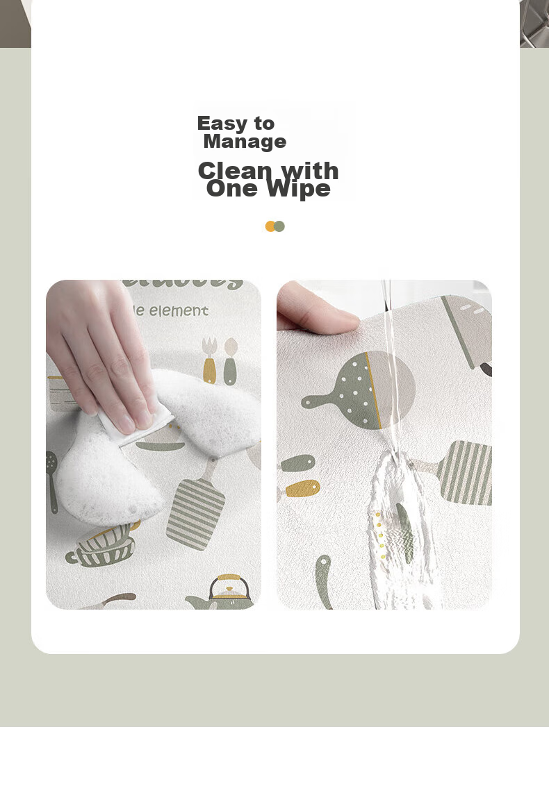 Jingxun Kitchen Countertop Draining Mat, Table Mat, Cup And Bowl Drying Mat, Tea Table Absorbent Cup Mat, Washable Heat Insulation Pad 5