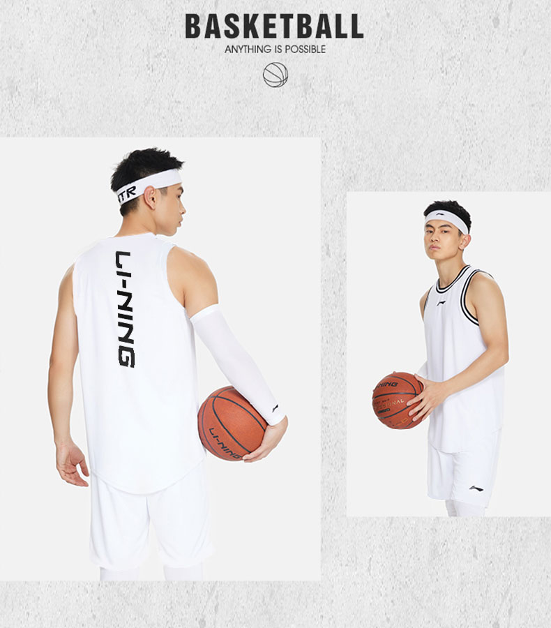 LI-NING Men's Sleeveless Sports Vest Quick-Dry Breathable Summer Marathon Fitness Basketball Jersey Tank Top 15