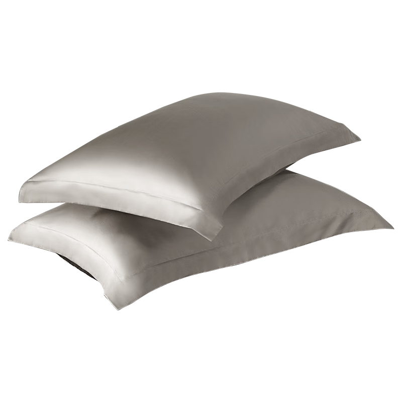 Shuixingjiafang Pillowcase, 100% Cotton Pillow Cover, Long-Staple Cotton Sateen, Class A Pure Cotton Pillowcase, One Pair, 48x74cm