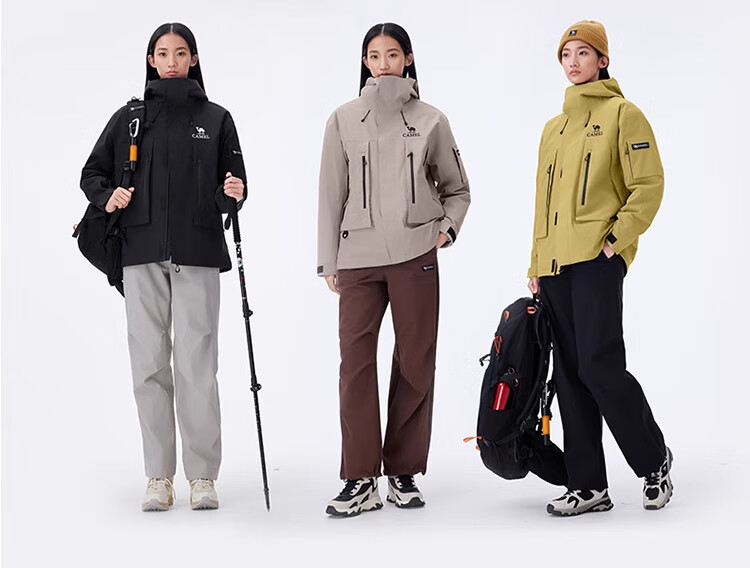 CAMEL Outdoor Jacket Three-In Unisex Coat, Heavy Rain-Resistant Waterproof Windproof Mountaineering Wear A34CA18673 14