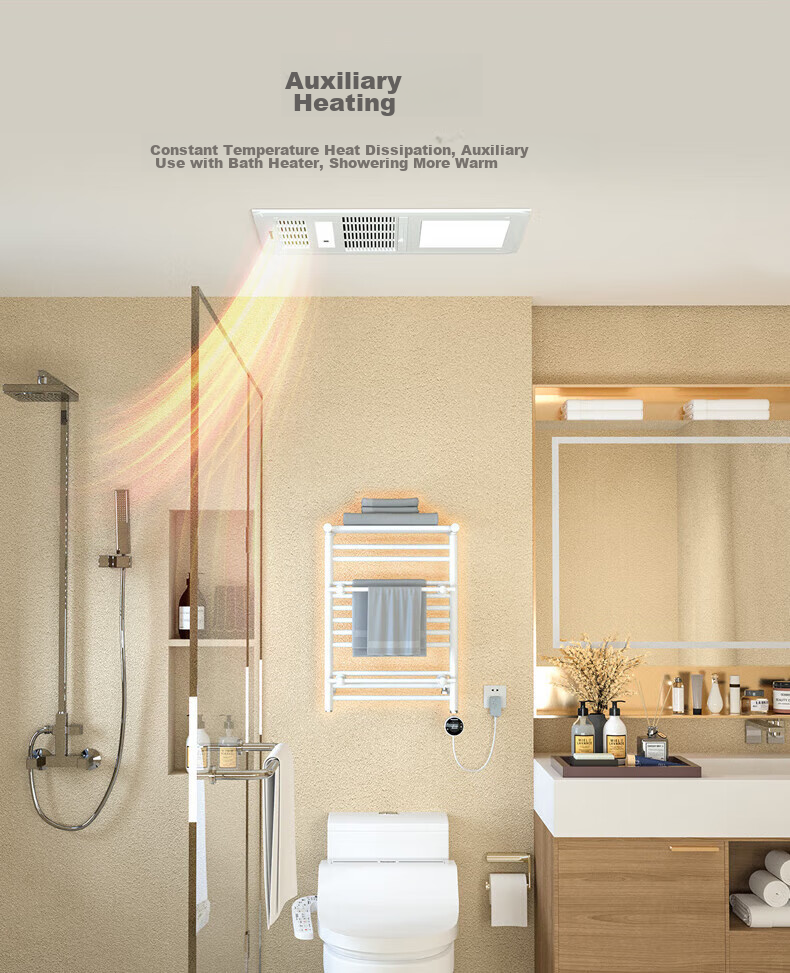 Panasonic Intelligent Heating Electric Towel Rack, Bathroom Drying Rack, J0548RCW 13