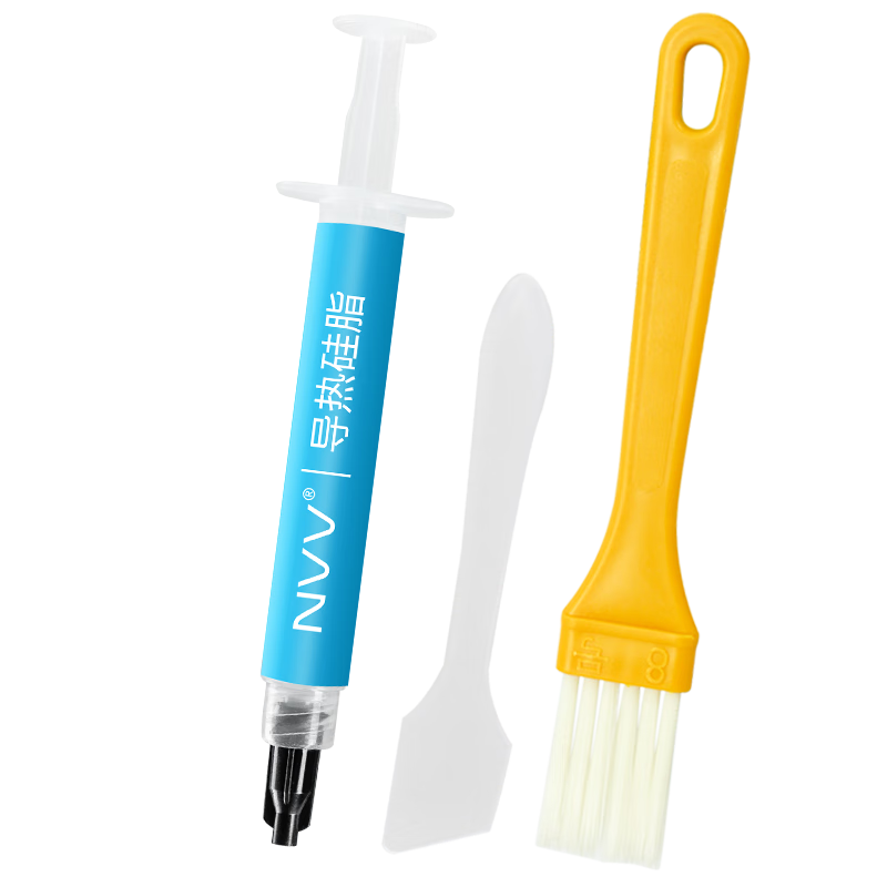 NVV Thermal Paste, Heat Dissipation Silicone Grease for Laptop CPU Graphics Card And Mobile Phone Chips, Thermal Conductivity 4.8 (W/m·K), NT-4, 3g Package