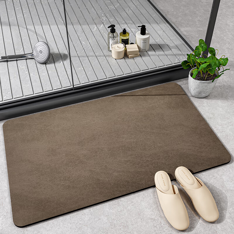 Dajiang Bathroom Mat, Toilet Entrance Absorbent Bath Mat, Non-Slip Floor Mat for Bathroom, 50x80cm