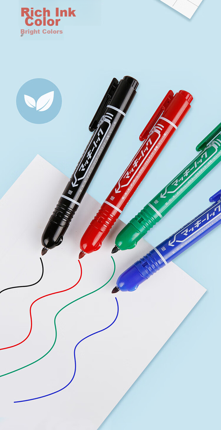 ZEBRA Retractable Marker Pen, Oil-Based Colored Marker/logistics Chalky Pen/signature Pen P-YYSS6 Red 6