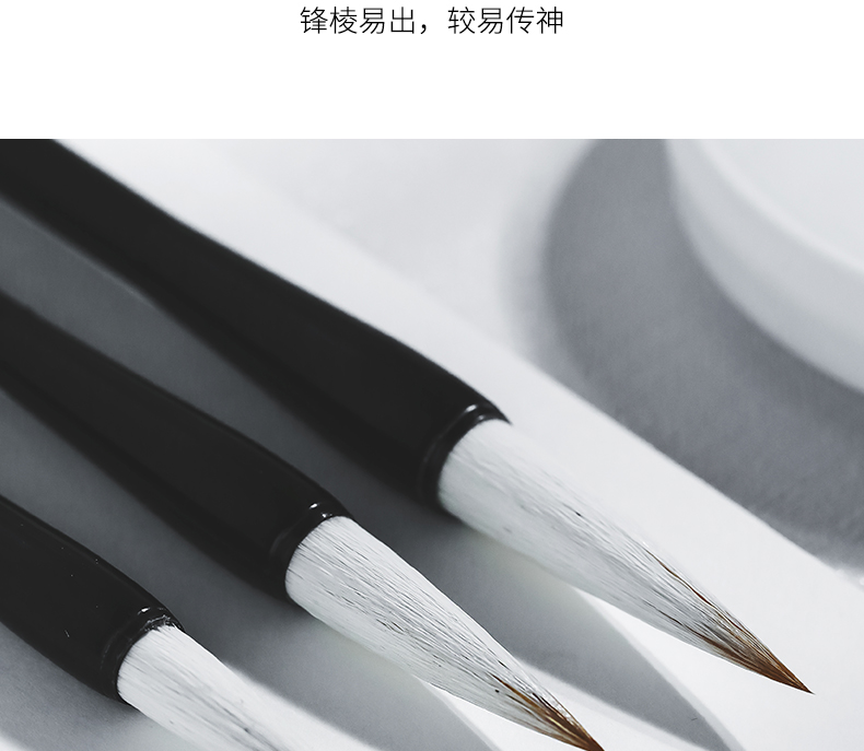 Rongbaozhai Calligraphy Brush, Mixed Hair Soft Brush for Calligraphy Practice in Large, Medium And Small Regular Script, Four Treasures of The Study, Chinese Painting Copybook, for Adult Beginners And Students, Beginner Mixed Hair - Large 5