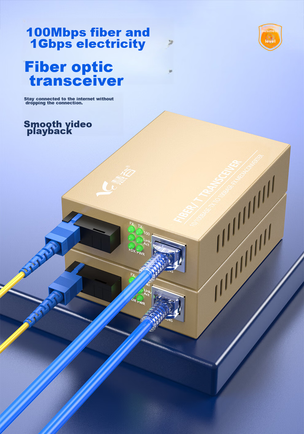 Huigu Gigabit SFP Fiber Optic Transceiver Optical-Electrical Converter Telecom Grade LC Interface Single Unit HG800-GE-811-SFP 1