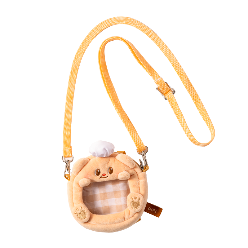 Deli Butter Bear Crossbody Earphone Bag, Cute Travel Design, Versatile And Adorable, Children's Crossbody Bag, Gift for Kids
