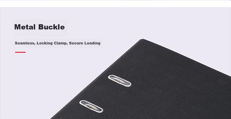COMIX 3-Inch Thick European-Style Lever Arch File A4 Document Folder with Holes Two-Hole Loose-Leaf Binder Black Office Stationery EA4016 6