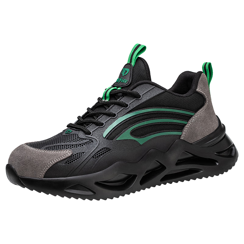 LAOGUANJIA Men's Safety Shoes, Anti-Smashing, Puncture-Resistant, Electrician Insulated 6KV, Ultra-Light, Wear-Resistant Work Safety Functional Shoes, Size 45
