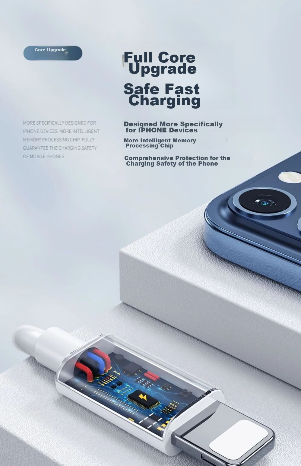 Chaofan Compatible Apple Charging Cable Data Cable 20W PD Fast Charging IPhone 14/13/12/11/x/8/pro/max/iPad Bluetooth Headphone Charger Cable 2 Meters 5