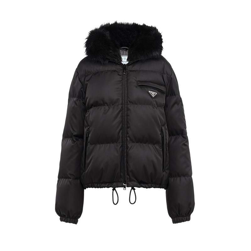 库85新】普拉达prada 21秋冬女士羽绒服 291808s202-1wq8-f0002 黑色