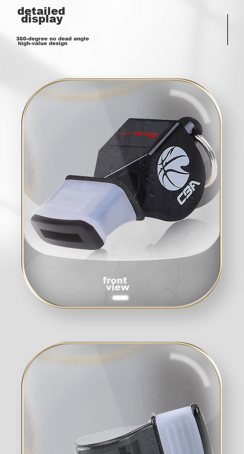 Li-Ning Whistle, Referee Whistle, Military Ultra-Loud Sports Teacher Basketball Referee Competition Coach, Seedless Dolphin Whistle 4