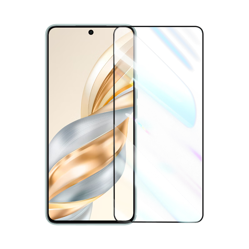 LLUNC [2-Pack] Tempered Glass Screen Protector for Honor X60, Full Coverage Ultra-Thin Ultra-Clear Anti-Fingerprint Shatterproof Wear-Resistant No White Edge Protective Film for Honor X60 Smartphone