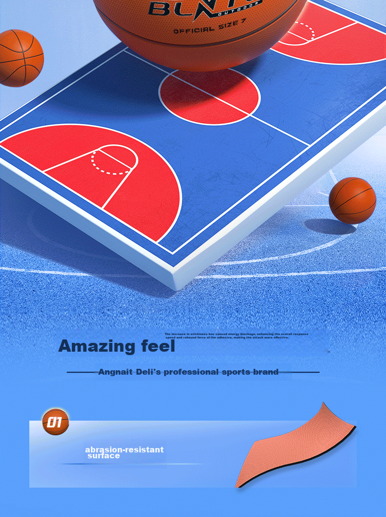 Deli No. 7 Youth Cool Black Graffiti Basketball, Standard Training, Non-Slip, Wear-Resistant, Indoor And Outdoor Universal Basketball 2