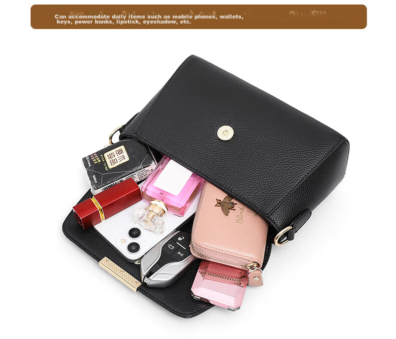 Viney Women's Handbag, Cowhide Crossbody Bag, Shoulder Bag for Middle-Aged And Young Fashionistas, Practical Birthday And Mother's Day Gift for Mom 5
