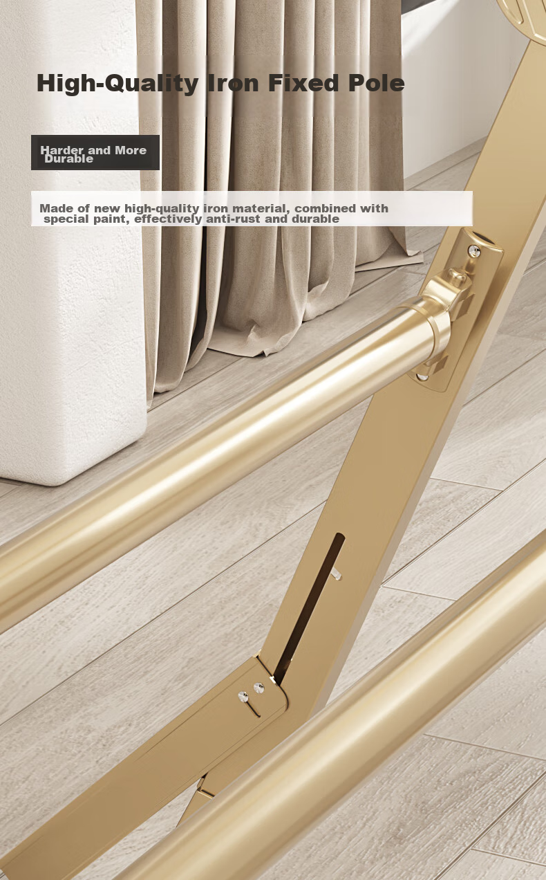 HKG Folding Aluminum Alloy Clothes Drying Rack, Extendable Indoor Balcony Household Clothes And Quilt Drying Stand, Clothes Hanger 11