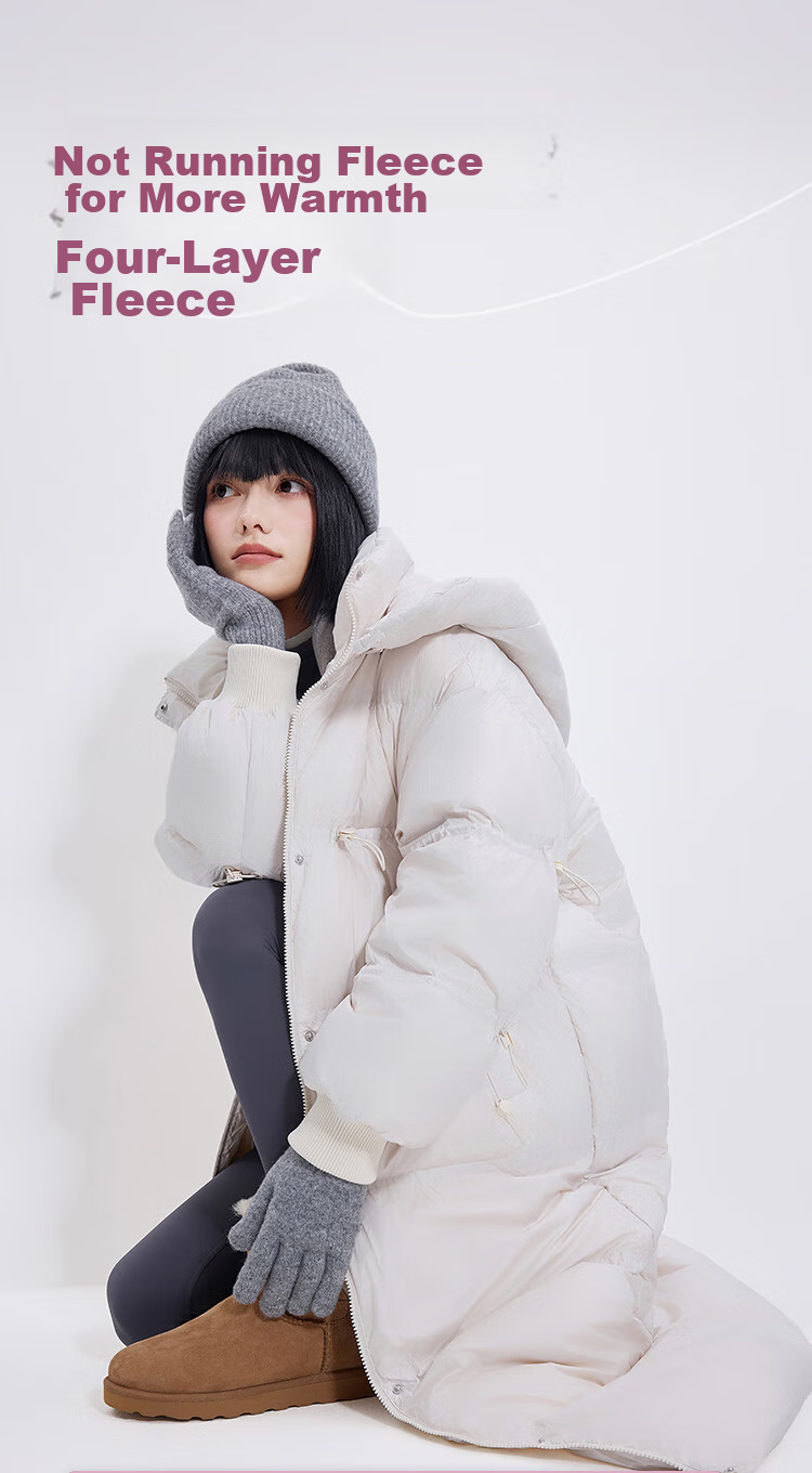 JD Original down Jacket, Spring And Autumn Casual Women's Style, 90% Down, Mid-Length, Comfortable, Versatile, Windproof, Warm Coat, Black, Size L 13
