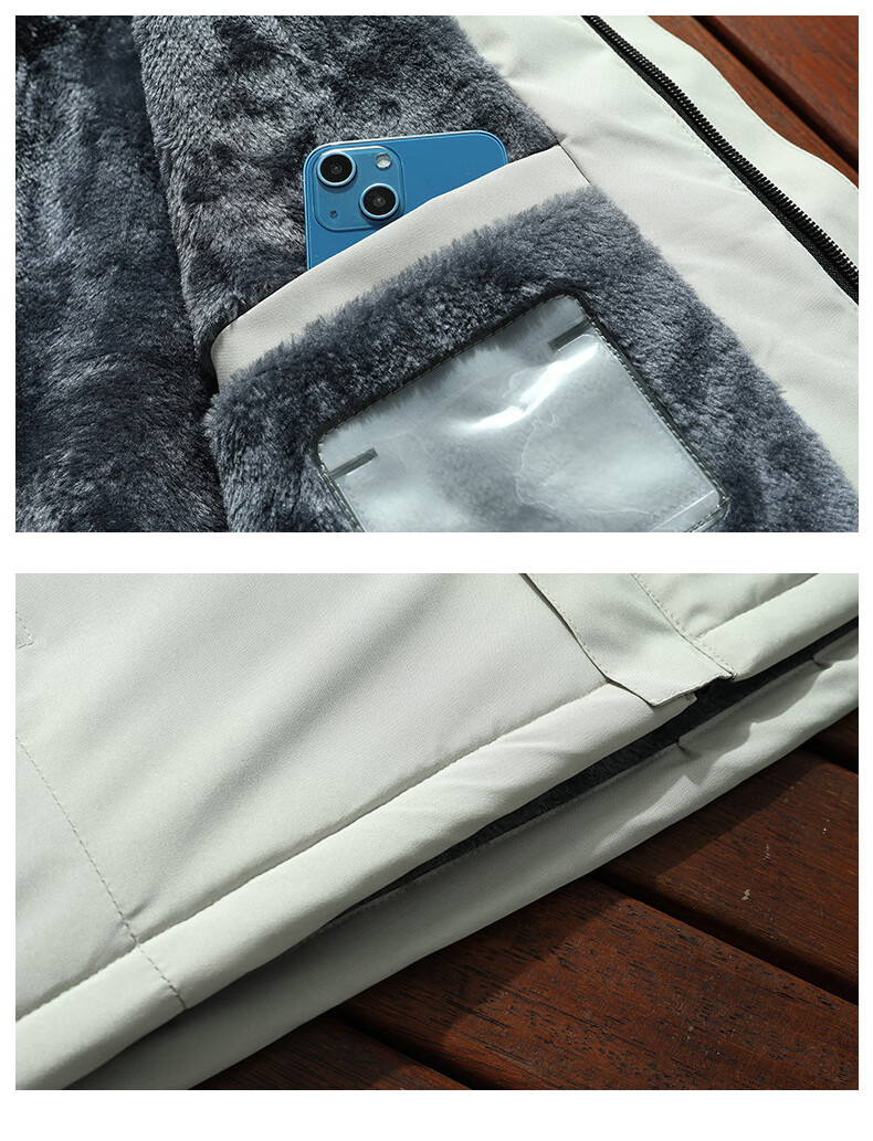 Miiow Men's Cotton Padded Hooded Jacket Autumn Winter Long Sleeve Warm Thick Khaki Coat 2XL 3
