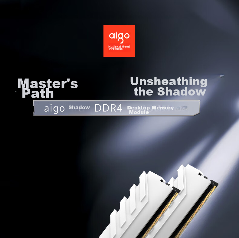 Aigo 32GB (16G×2) Kit DDR4 3600 Desktop Memory Module Hynix CJR Chips Heat Spreader Bar Chengying Black C18 Deepseek Hardware 1