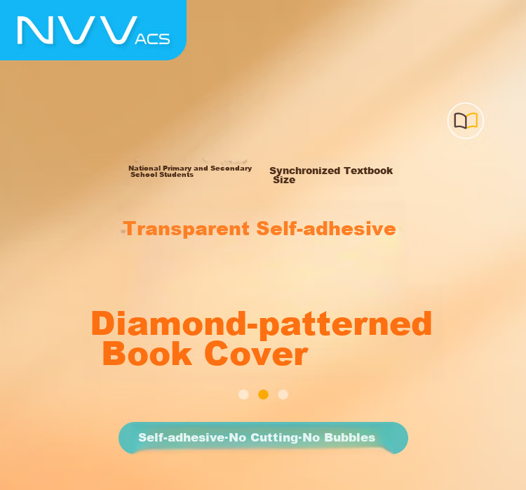 NVV Medium-Sized 16K, 20 Sheets Self-Adhesive Book Covers, Transparent Frosted Book Wraps for Primary And Secondary School Students in Grades One to Six, Book Protection Covers with Name Stickers, Back-To Stationery, 20 Pieces 1
