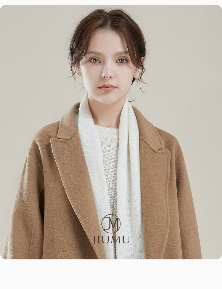 JIUMU 100% Cashmere Scarf for Women, Autumn And Winter Warm Neck Warmer, Gift for Girls And Mothers, Mid-Autumn Festival Birthday Present, Gift Box Set 11