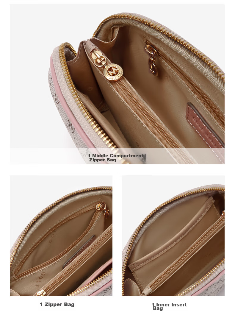 GOLF Handbag, Women's Purse, Printed Long Wallet, Large Capacity Clutch, Card Holder, Multifunctional Phone Pouch 30