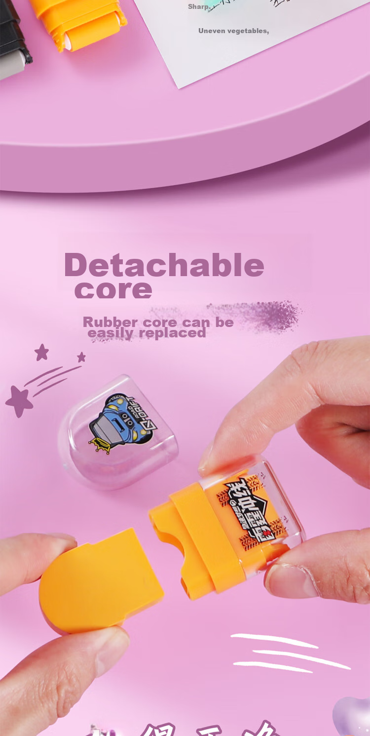 M&G Lightning Series Roller Eraser Pencil, Art Eraser, Clean without Residue, Erases Well, for Primary School Students, Like Pencil Eraser, Low Residue, 3-Pack AXPQ5503 2